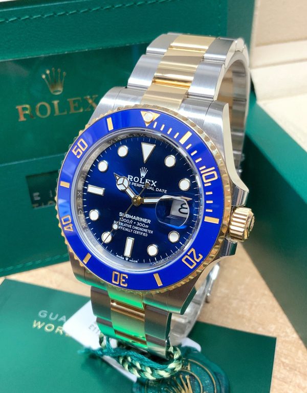 Rolex Submariner Two-Tone Yellow Gold Plated & Stainless Steel 126613LB Blue Dial