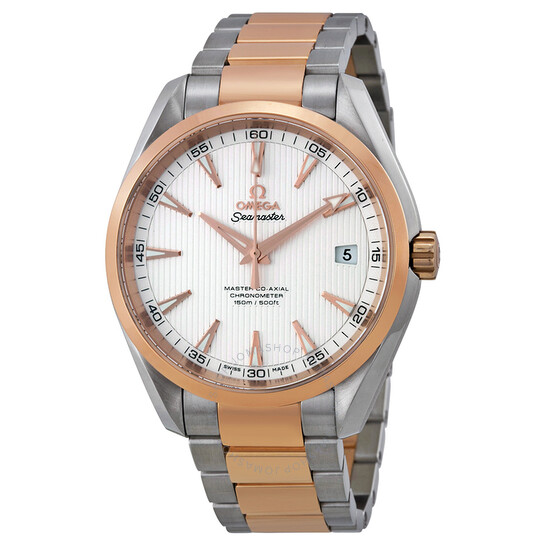 Omega Aqua Terra  Automatic  Silver Dial Steel and 18kt Rose Gold Men’s Watch 23120422102001