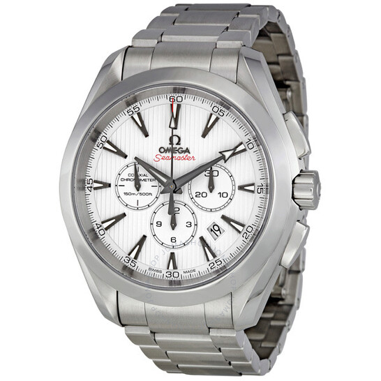 Omega Aqua Terra White Dial Chronograph Automatic Men’s Watch 23110445004001