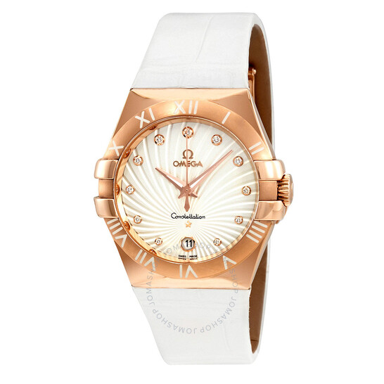 Omega Constellation 18kt Rose Gold Ladies Watch 123.53.35.60.52.001