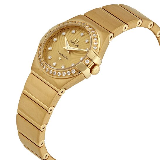 Omega Constellation 18kt Yellow Gold Ladies Watch 123.55.24.60.58.001