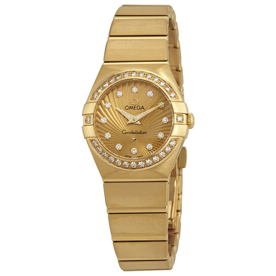 Omega Constellation 18kt Yellow Gold Ladies Watch 123.55.24.60.58.001