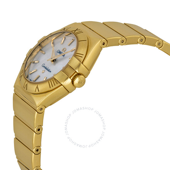 Omega Constellation 2009 Mother of Pearl Dial 18kt Yellow Gold Ladies Watch 12350276005004