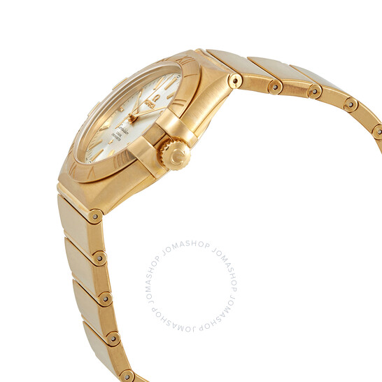 Omega Constellation Automatic 18kt Yellow Gold Chronometer Silver Dial Ladies Watch 123.50.35.20.02.002