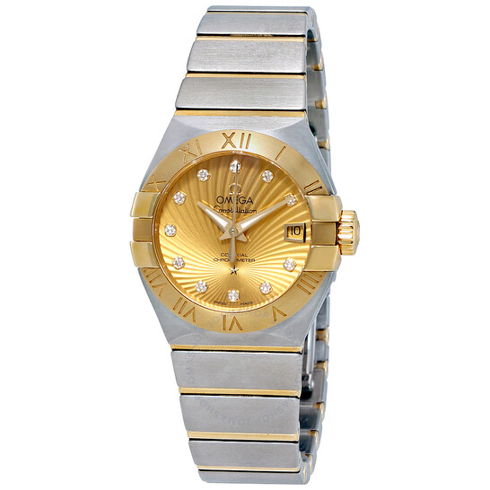 Omega Constellation Automatic Champagne Dial Ladies Watch 123.20.27.20.58.001