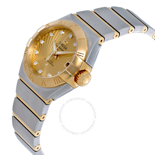 Omega Constellation Automatic Champagne Dial Ladies Watch 123.20.27.20.58.001