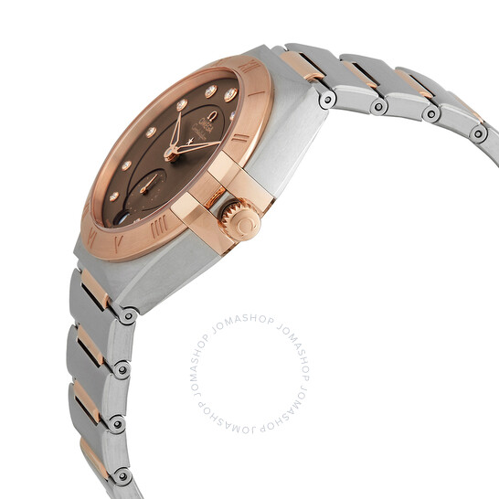 Omega Constellation Automatic Chronometer Diamond Brown Dial Ladies Watch 131.20.34.20.63.001