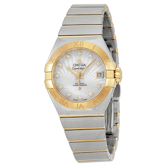 Omega Constellation Automatic Chronometer Diamond Ladies Watch 123.20.27.20.55.002