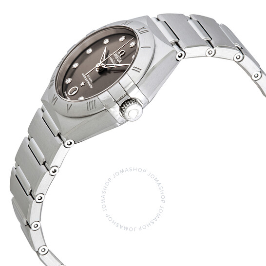 Omega Constellation Automatic Diamond Grey Dial Ladies Watch 131.10.29.20.56.001