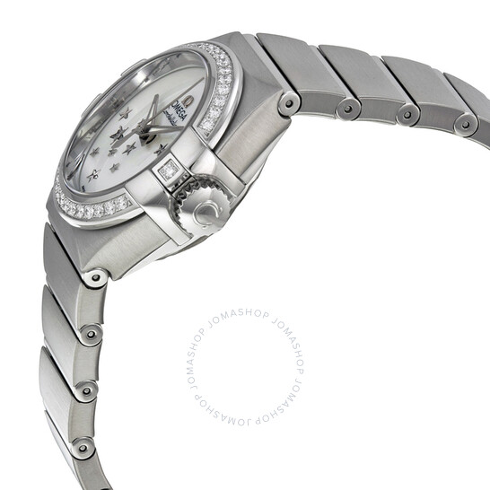 Omega Constellation Automatic Diamond Mother of Pearl Dial Ladies Watch 123.15.27.20.05.001