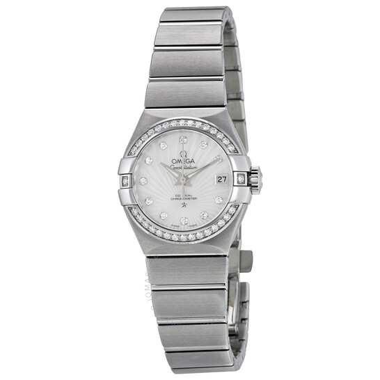 Omega Constellation Automatic Diamond Mother of Pearl Dial Ladies Watch 12315272055001