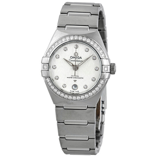 Omega Constellation Automatic Diamond Silver Dial Ladies Watch 131.15.29.20.52.001