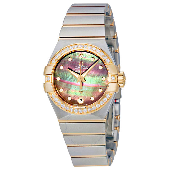 Omega Constellation Automatic Mother of Pearl Dial Ladies Watch 123.25.27.20.57.007