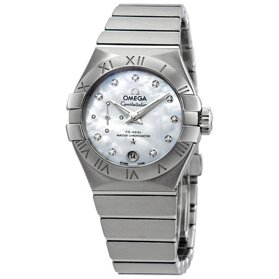 Omega Constellation Automatic Mother of Pearl Dial Ladies Watch 127.10.27.20.55.001