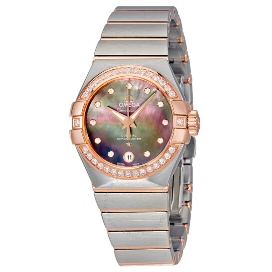 Omega Constellation Automatic Tahiti Mother of Pearl Dial Ladies Watch 123.25.27.20.57.006