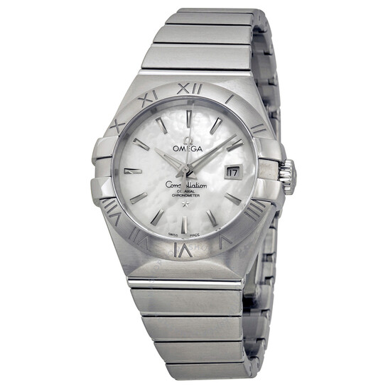 Omega Constellation Automatic White Mother of Pearl Dial Ladies Watch 123.10.31.20.05.001