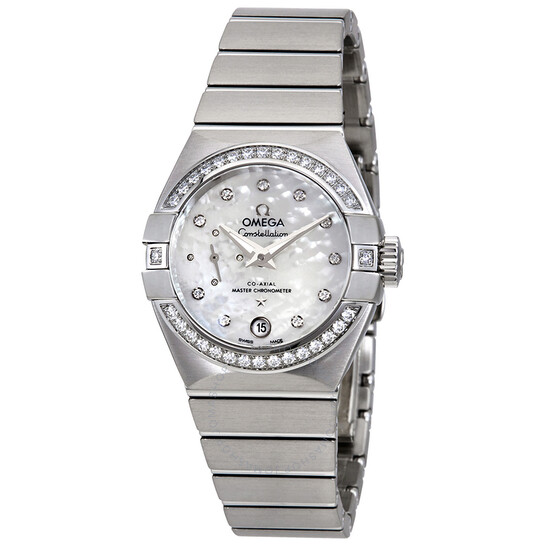 Omega Constellation Automatic White Mother of Pearl Dial Ladies Watch 127.15.27.20.55.001