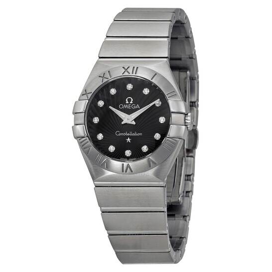 Omega Constellation Black Dial Ladies Watch 123.10.27.60.51.001