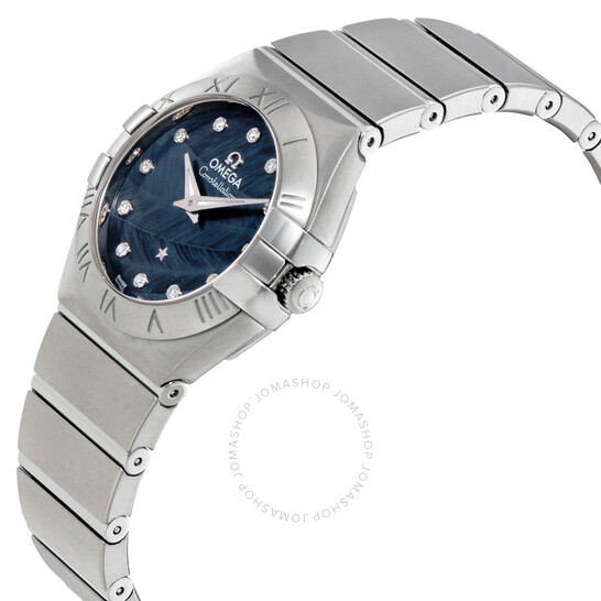 Omega Constellation Blue Dial Stainless Steel Ladies Watch 123.10.27.60.53.001