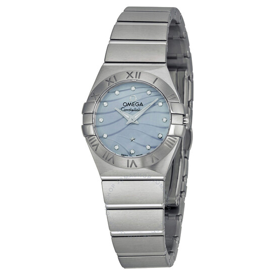 Omega Constellation Blue Mother of Pearl Dial Ladies Watch 123.10.24.60.57.001