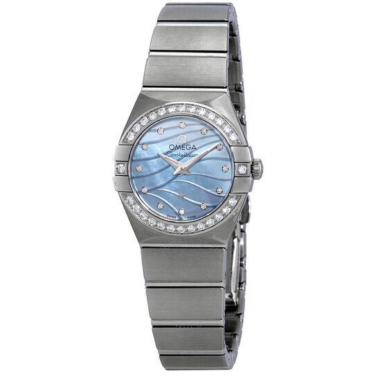 Omega Constellation Blue Mother of Pearl Dial Ladies Watch 123.15.24.60.57.001