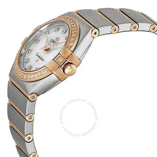 Omega Constellation Brushed Diamond Ladies Watch 123.25.27.60.55.001