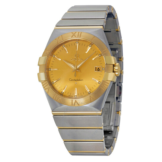 Omega Constellation Champagne Dial Stainless Steel and Yellow Gold Ladies Watch 123.20.35.60.08.001