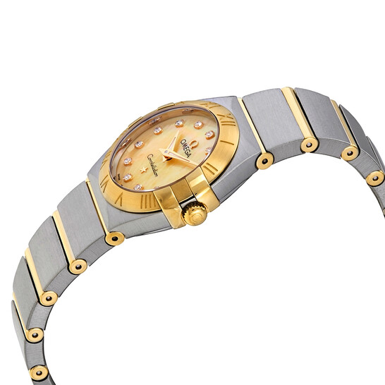 Omega Constellation Champagne Mother of Pearl Dial Ladies Watch 123.20.24.60.57.001