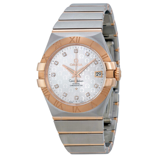 Omega Constellation Chronometer Automatic Silver Dial 18kt Gold and Stainless Steel Ladies Watch