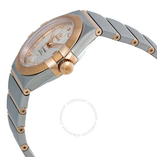 Omega Constellation Chronometer Automatic Silver Dial 18kt Gold and Stainless Steel Ladies Watch