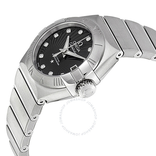 Omega Constellation Chronometer Black Dial Stainless Steel Ladies Watch 123.10.27.20.51.001