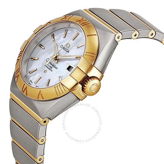 Omega Constellation Chronometer Mother of Pearl Dial Steel and 18kt Yellow Gold Ladies Watch 123.20.31.20.05.002