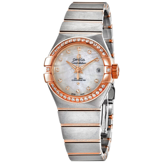 Omega Constellation Co-Axial White Moth-of-Pearl Dial 27 mm Ladies Watch 123.25.27.20.55.005