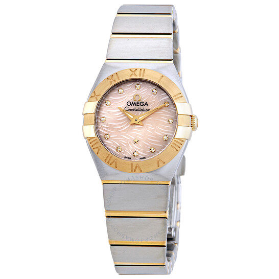 Omega Constellation Coral Mother of Pearl Dial Ladies Watch 123.20.24.60.57.004