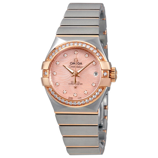 Omega Constellation Coral Mother of Pearl Dial Ladies Watch 123.25.27.20.57.004