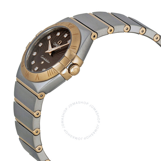 Omega Constellation Diamond Brown Dial Ladies Watch 123.20.27.60.63.001