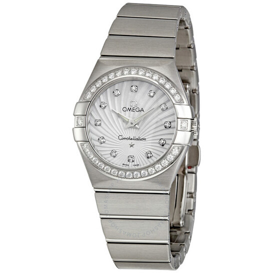 Omega Constellation Diamond Mother of Pearl Dial Ladies Watch 12315276055002