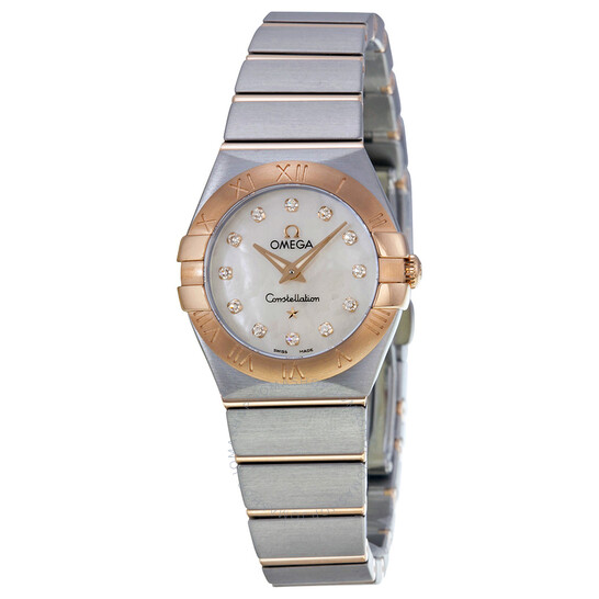 Omega Constellation Diamond Mother of Pearl Dial Ladies Watch 123.20.24.60.55.001