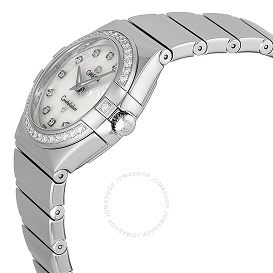 Omega Constellation Diamond Mother of Pearl Dial Stainless Steel Ladies Watch 12315276055003