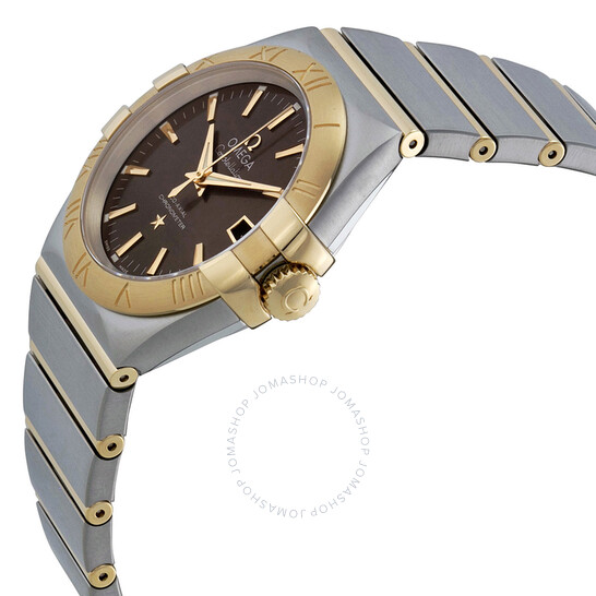 Omega Constellation Grey Dial Steel and 18kt Yellow Gold Men’s Watch 123.20.35.20.06.001