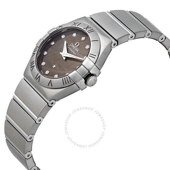 Omega Constellation Grey Lacquered Dial Ladies Watch 123.10.27.60.56.001