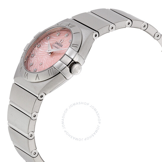 Omega Constellation Light Coral Mother of Pearl Dial Ladies Watch 123.10.27.60.57.002