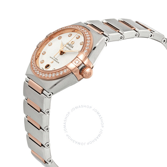 Omega Constellation Manhattan Automatic Chronometer Diamond Silver Dial Ladies Watch 131.25.29.20.52.001