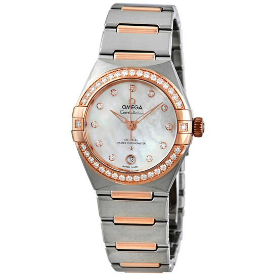 Omega Constellation Manhattan Automatic Diamond Ladies Watch 131.25.29.20.55.001