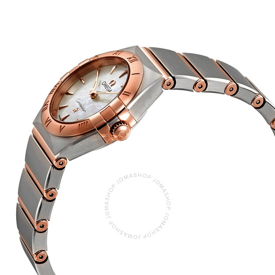 Omega Constellation Manhattan Mother of Pearl Dial Ladies Steel and 18kt Sedna Gold Watch 131.20.25.60.05.001