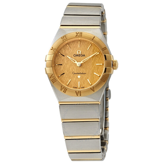 Omega Constellation Manhattan Quartz Champagne Dial Ladies Watch 131.20.28.60.08.001