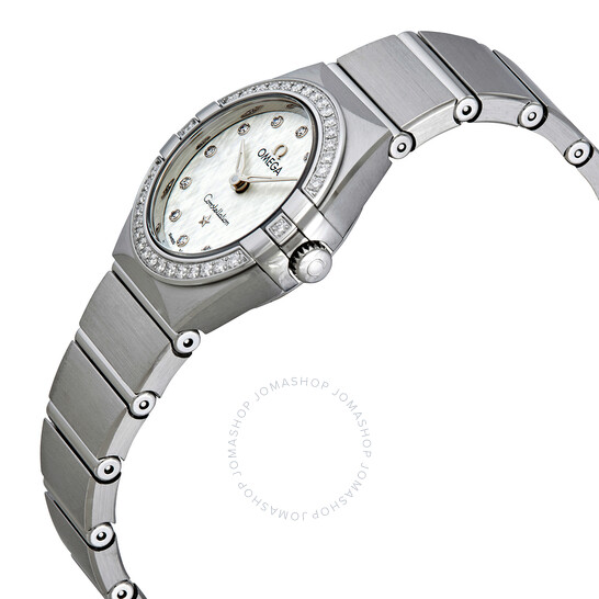 Omega Constellation Manhattan Quartz Diamond Silver Dial Ladies Watch 131.15.25.60.52.001