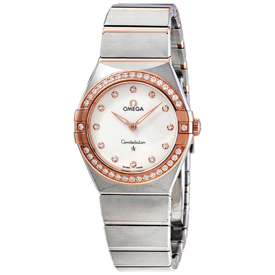 Omega Constellation Manhattan Quartz Diamond Silver Dial Ladies Watch 131.25.28.60.52.001