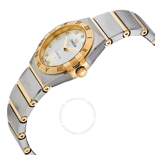 Omega Constellation Manhattan Quartz Diamond White Mther of Pearl Dial Ladies Watch 131.20.25.60.55.002