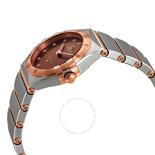 Omega Constellation Manhattan Sun-brushed Brown Diamond Dial Ladies Watch 131.20.28.60.63.001